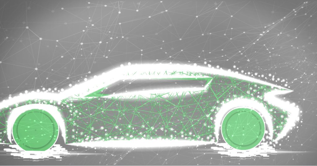 green and gray car. How blockchain affect automative industry