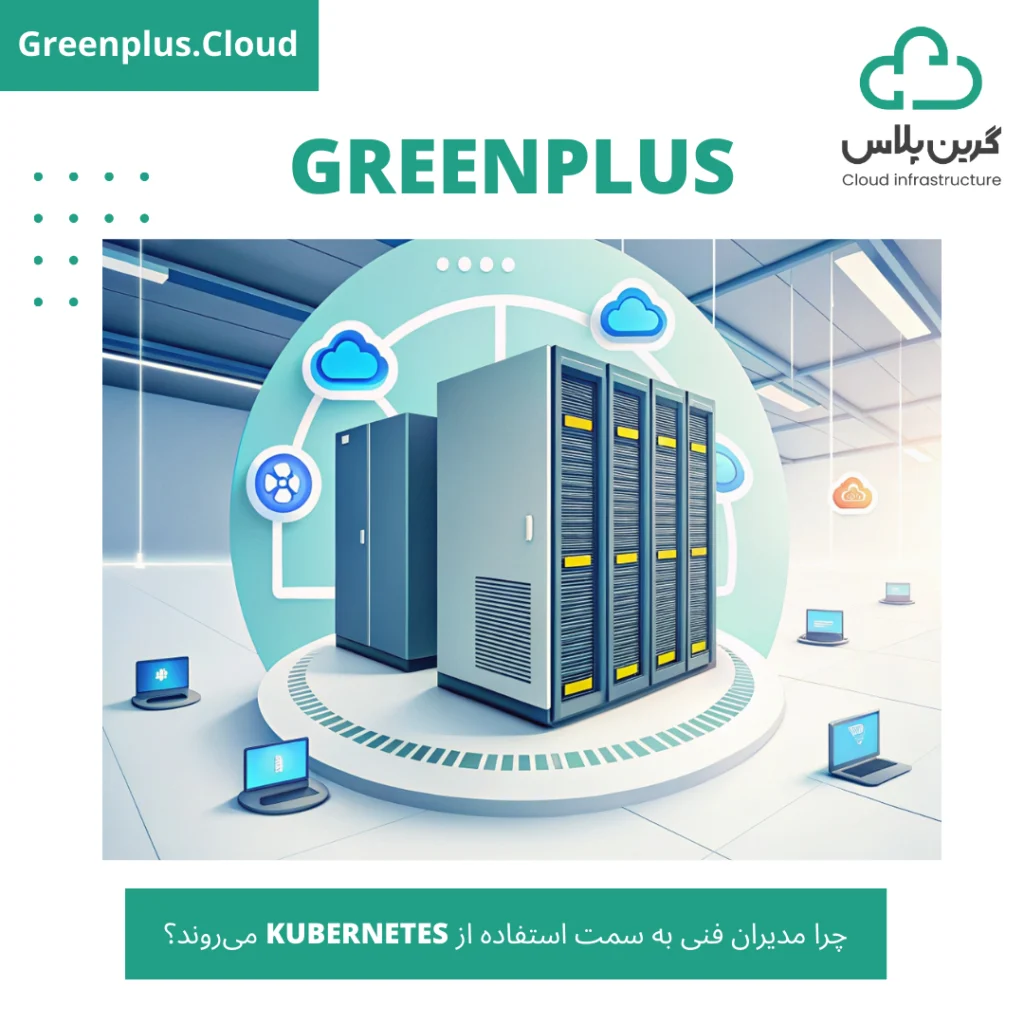 گرین پلاس-بلاگ-کاور-چرا مدیران فنی به سمت استفاده از Kubernetes می‌روند؟