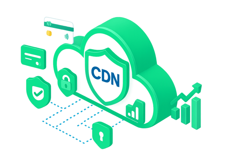 تصویر CDN بانکی گرین‌پلاس با تمرکز بر امنیت و پایداری داده‌های مالی