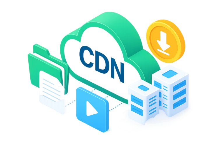 تصویر CDN فایل برای تسریع در دانلود و انتقال فایل‌های سنگین