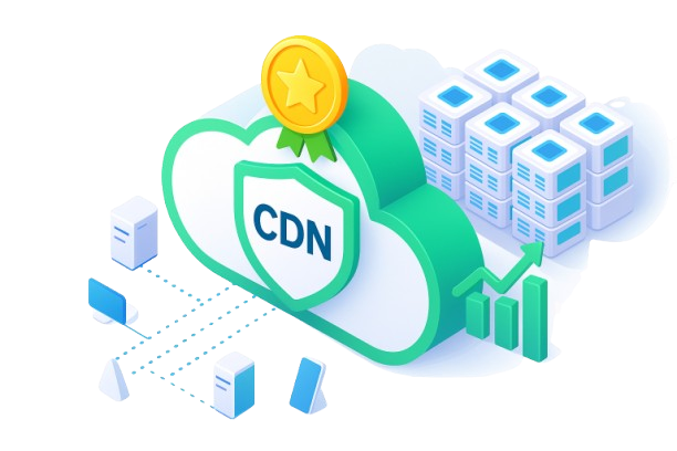 تصویر شبکه CDN گرین‌پلاس برای افزایش سرعت و بهبود عملکرد سایت